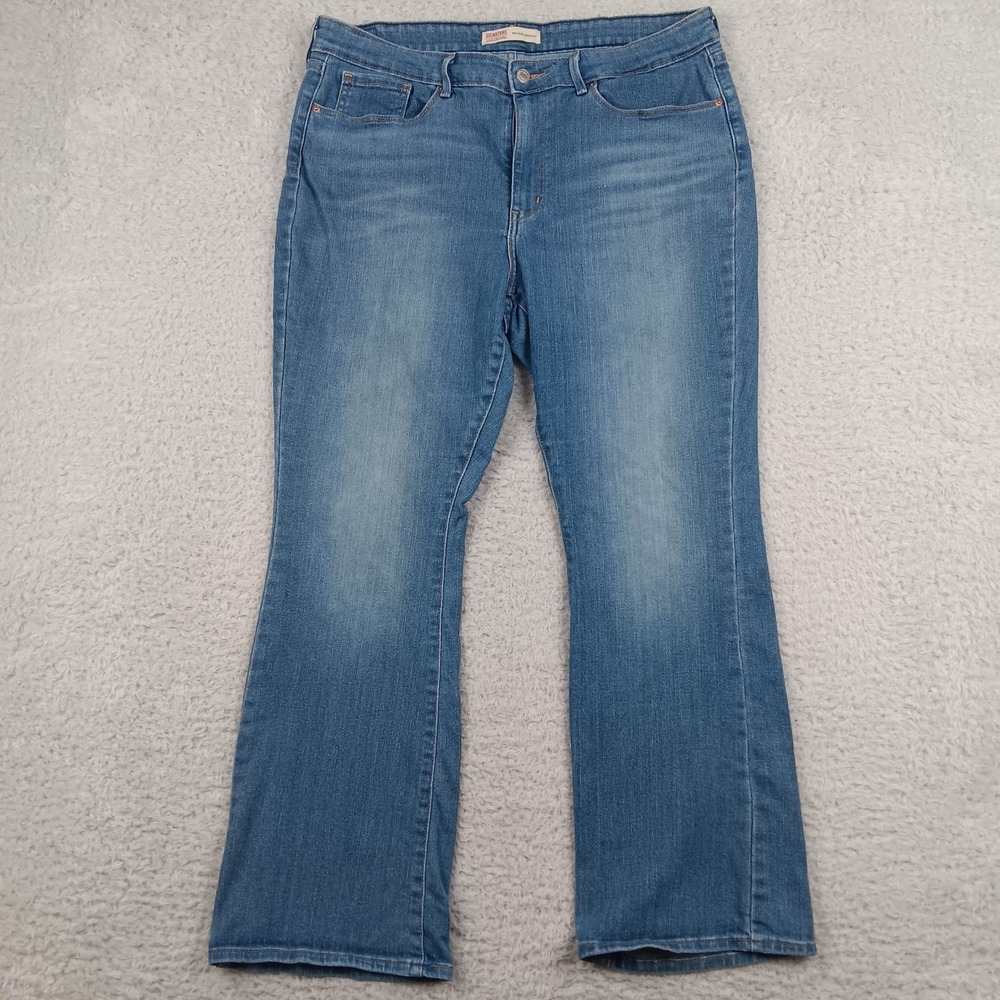Signature by Levi Strauss Jean Mid-Rise Bootcut Womens 16S Blue 94364-0053